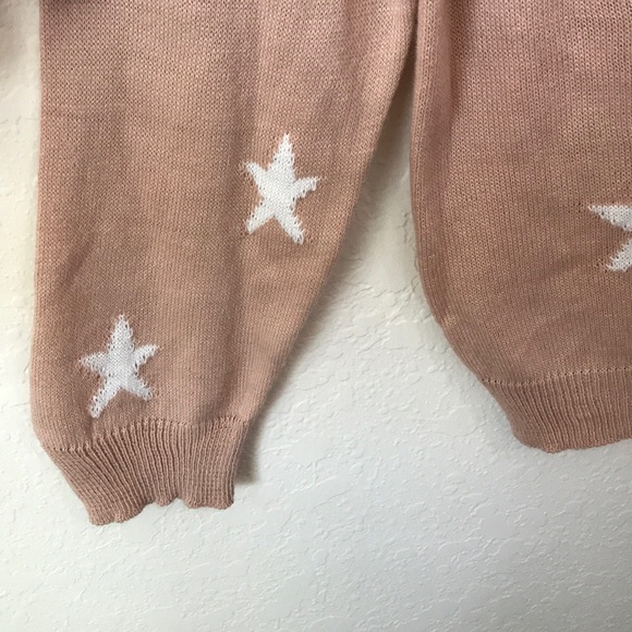Light pink star sweater - Picture 4 of 4